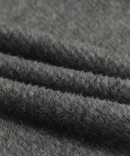 chil2(チルツー)の「裏シャギー 裏起毛 テレコ ハイネックTシャツ(Tシャツ/カットソー・キッズ・グレー/クリーム/ブラック/ブラウン・80cm/90cm/100cm/110cm/120cm/130cm/140cm/150cm)」の10枚目の写真