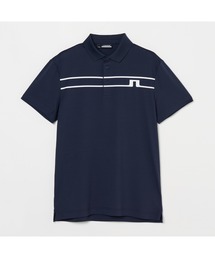J.LINDEBERG（ジェイリンドバーグ）の「【J.LINDEBERG/GOLF】ストライプブリッジプリント半袖ポロシャツ（ポロシャツ）」