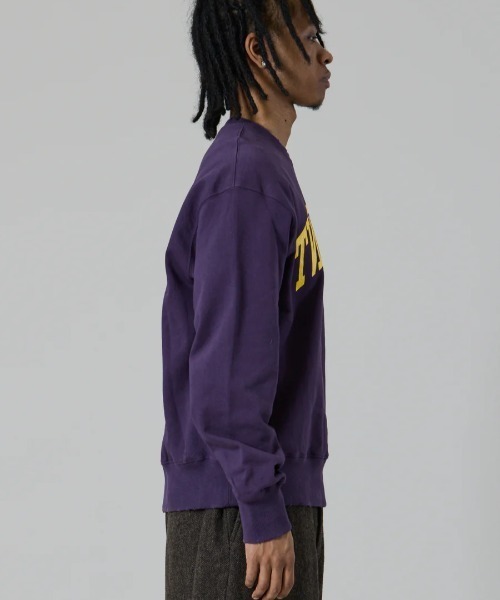 UNFRM OUTDOOR STANDARD(ユニフォームアウトドアスタンダード)の「【UNFRM OUTDOOR STANDARD:ユニフォームアウトドアスタンダード】HEAVY WEIGHT BOX CUT DAMAGE CREWNECK/ヘビーウェイトクルーネックスウェットトレーナー(スウェット・メンズ・パープル・MEDIUM/SMALL)」の10枚目の写真