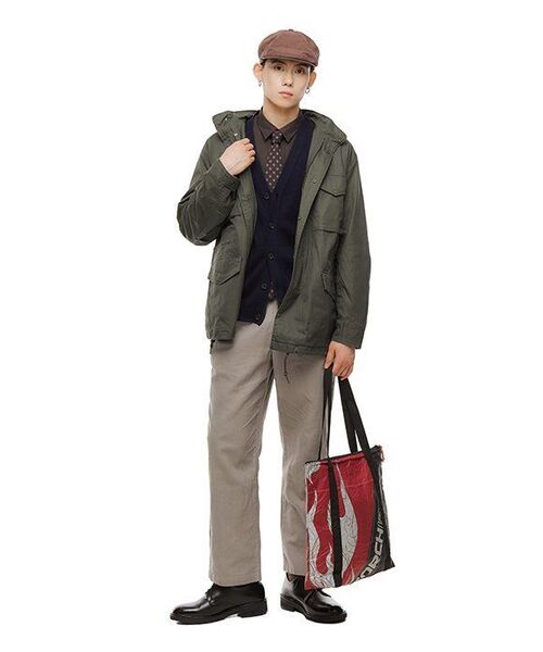 MUSINSA STANDARD（ムシンサスタンダード）の「リラックスフィットシルキーシャツ [ダークブラウン]（シャツ/ブラウス・メンズ・その他・SMALL/MEDIUM/LARGE/X-LARGE/XX-LARGE）」の13枚目の写真