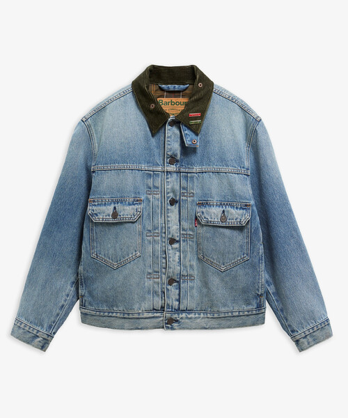 ⭐️即完売Barbour リーバイスネイビー デニムジャケットXS ⭐️即完売Barbour リーバイスネイビー デニムジャケットXS Barbour x