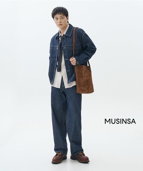 MUSINSA STANDARD（ムシンサスタンダード）の「フィグスキンクロスバッグ [ブラウン]（メッセンジャーバッグ・レディース・その他・FREE）」の11枚目の写真