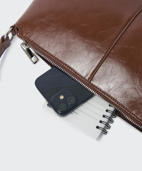 MUSINSA STANDARD WOMAN（ムシンサスタンダードウーマン）の「ウィメンズレクタングルショルダーバッグ[ブラウン]（ショルダーバッグ・レディース・その他・FREE）」の8枚目の写真