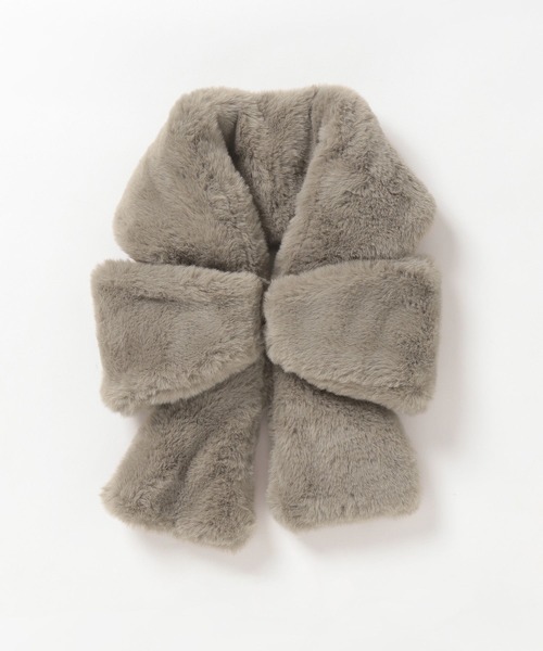 GLOBAL WORK（グローバルワーク）の「洗えるリボンティペット/603719（ネックウォーマー/スヌード・キッズ・オフホワイト/モカ・FREE）」の14枚目の写真