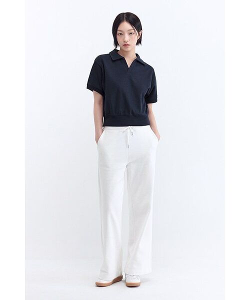 MUSINSA STANDARD WOMAN(ムシンサスタンダードウーマン)の「ウーマンズフラットテリーワイドラウンジスウェットパンツ【ホワイト】(スウェットパンツ・レディース・その他・SMALL/MEDIUM/LARGE/X-SMALL)」の8枚目の写真