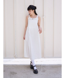 THE GREEN LAB（ザグリーンラボ）の「シャーリングレイヤードマキシロングワンピース[アイボリー]（ワンピース）」
