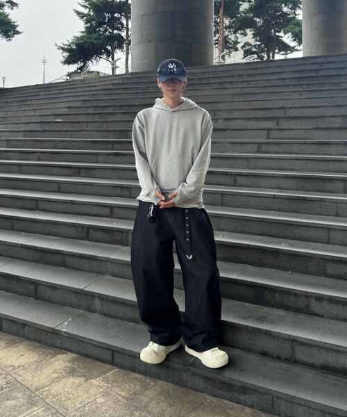 XERO（ゼロ）の「コアクロップフィンガーホールフード [メランジグレー]（パーカー・レディース・その他・MEDIUM/LARGE/X-LARGE/SMALL）」の8枚目の写真