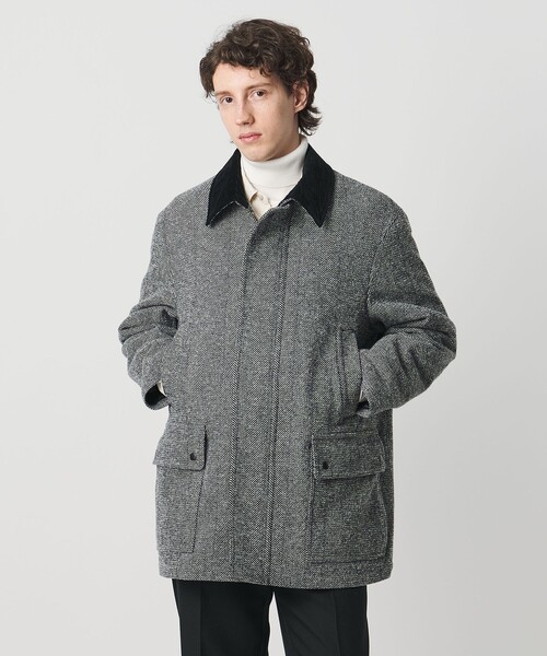 セール】ヘリンボーン ミドルレングス フィールドジャケット（その他