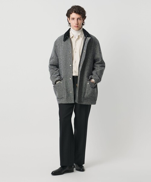 セール】ヘリンボーン ミドルレングス フィールドジャケット（その他