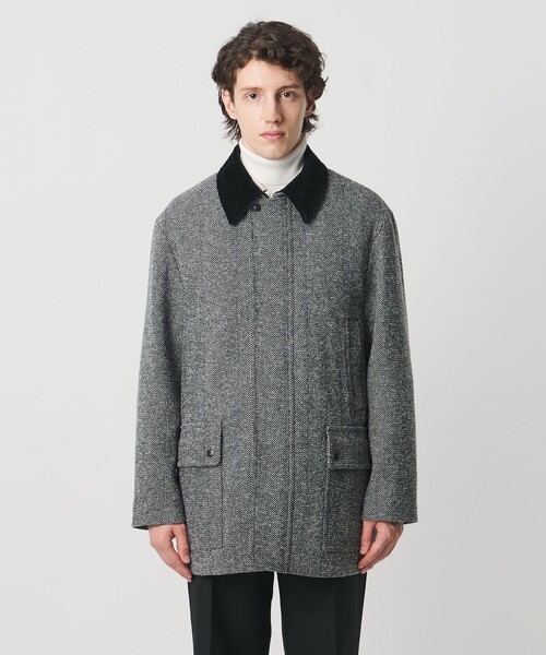 UNITED ARROWS（ユナイテッドアローズ）の「ヘリンボーン ミドルレングス フィールドジャケット（その他アウター・メンズ・ブラック・L/XL/S/M）」の7枚目の写真