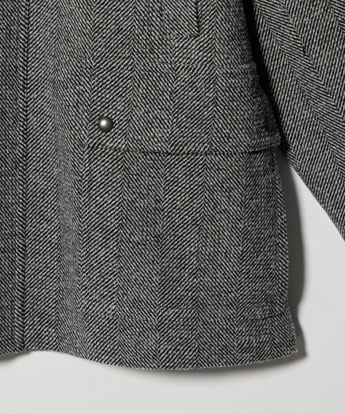 UNITED ARROWS（ユナイテッドアローズ）の「ヘリンボーン ミドルレングス フィールドジャケット（その他アウター・メンズ・ブラック・L/XL/S/M）」の14枚目の写真