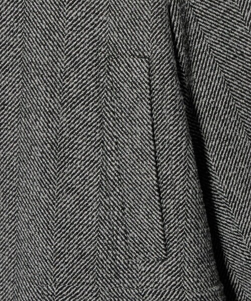 UNITED ARROWS（ユナイテッドアローズ）の「ヘリンボーン ミドルレングス フィールドジャケット（その他アウター・メンズ・ブラック・L/XL/S/M）」の15枚目の写真