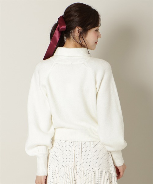 WILLSELECTION（ウィルセレクション）の「ビジューハイネックニット
