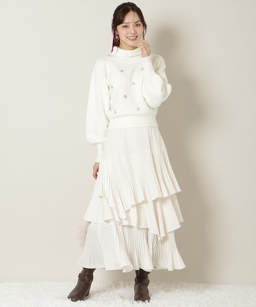 ダメ恋 深キョン ウィルセレクション パールニット ビジュー ダメ恋3話深キョン着用衣装は？ブラウス肩フリルニットやワンピース