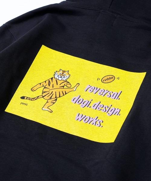 reversal.dogi.design.works(リバーサル・ドーギ・デザイン・ワークス)の「<reversal/リバーサル>Warfield TORAISHI TAIGA HOODIE(パーカー・メンズ・ブラック・MEDIUM/LARGE/X-LARGE/XX-LARGE)」の6枚目の写真