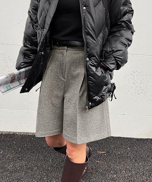 gossip!ロサンゼルス(ゴシップロサンゼルス)の「YUGA ハイウエストショートパンツ(その他パンツ・レディース・ブラック/グレー・M/L)」の7枚目の写真