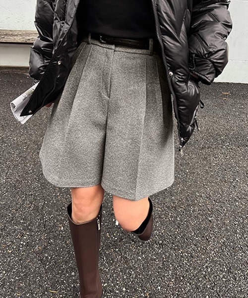 gossip!ロサンゼルス(ゴシップロサンゼルス)の「YUGA ハイウエストショートパンツ(その他パンツ・レディース・ブラック/グレー・M/L)」の12枚目の写真
