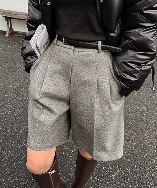 gossip!ロサンゼルス(ゴシップロサンゼルス)の「YUGA ハイウエストショートパンツ(その他パンツ・レディース・ブラック/グレー・M/L)」の13枚目の写真