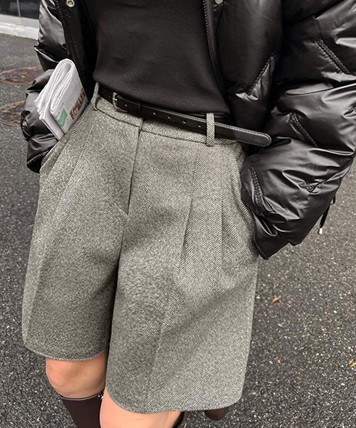 gossip!ロサンゼルス(ゴシップロサンゼルス)の「YUGA ハイウエストショートパンツ(その他パンツ・レディース・ブラック/グレー・M/L)」の14枚目の写真