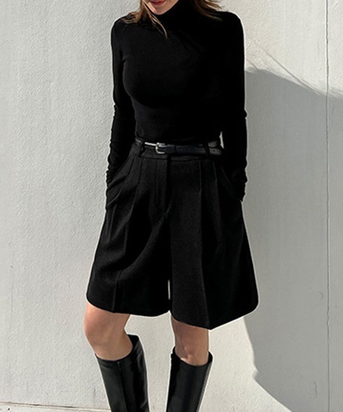gossip!ロサンゼルス(ゴシップロサンゼルス)の「YUGA ハイウエストショートパンツ(その他パンツ・レディース・ブラック/グレー・M/L)」の19枚目の写真