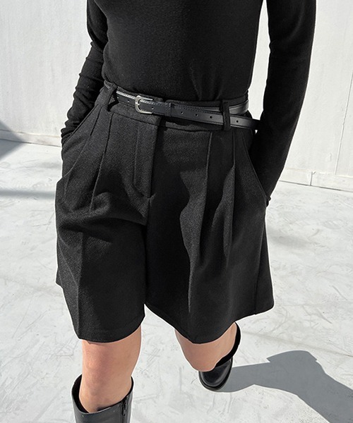 gossip!ロサンゼルス(ゴシップロサンゼルス)の「YUGA ハイウエストショートパンツ(その他パンツ・レディース・ブラック/グレー・M/L)」の21枚目の写真