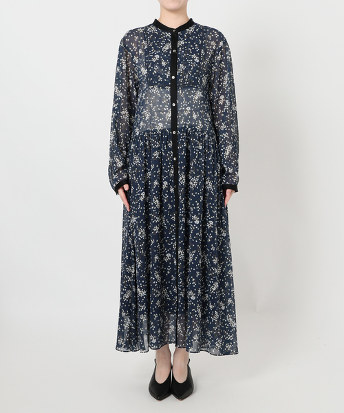 セール】Bicolor Flower ワンピース（ワンピース）｜SLOBE IENA