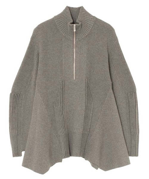 UN3D./アンスリード】PIN TUCK HALF ZIP TOP/ピンタックハーフジップ UN3D./アンスリード】PIN TUCK HALF ZIP TOP/ピンタックハーフジップ