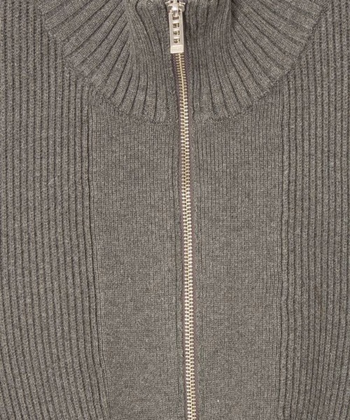 UN3D.(アンスリード)の「【UN3D./アンスリード】PIN TUCK HALF ZIP TOP/ピンタックハーフジップトップ(ニット/セーター・レディース・ブラック/ブルー/グレー・36)」の13枚目の写真