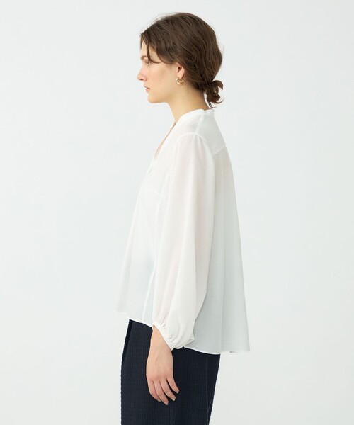 BALLSEY(ボールジィ)の「グロスアムンゼン テントラインブラウス(シャツ/ブラウス・レディース・ホワイト/ネイビー・36)」の5枚目の写真