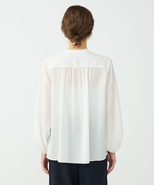 BALLSEY(ボールジィ)の「グロスアムンゼン テントラインブラウス(シャツ/ブラウス・レディース・ホワイト/ネイビー・36)」の6枚目の写真