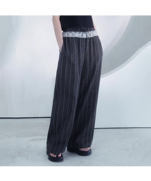 Boheme Striped Pants BLACK