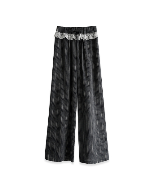 Vivacious（ビバシャス）の「Boheme Striped Pants BLACK（スウェットパンツ・レディース・ブラック・SMALL/MEDIUM）」の4枚目の写真