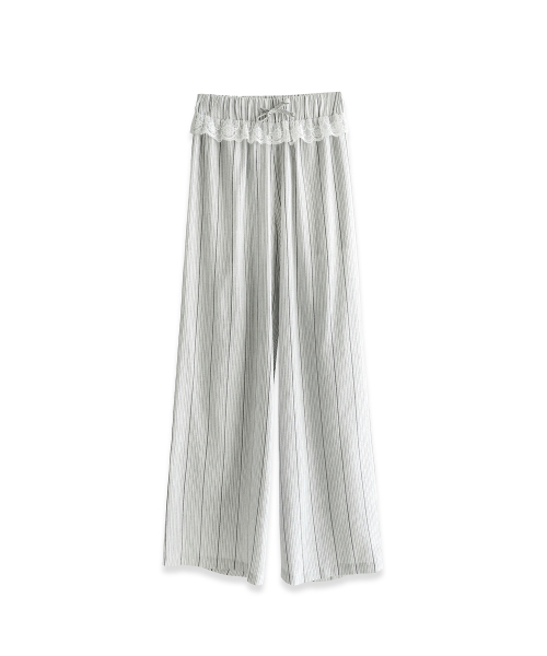 Vivacious（ビバシャス）の「Boheme Striped Pants BLACK（スウェットパンツ・レディース・ブラック・SMALL/MEDIUM）」の6枚目の写真