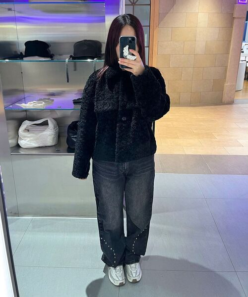 INSILENCE WOMEN(インサイレンスウーマン)の「カービングスタッドデニム ブラック(デニムパンツ・レディース・その他・X-SMALL/SMALL/MEDIUM/LARGE)」の8枚目の写真