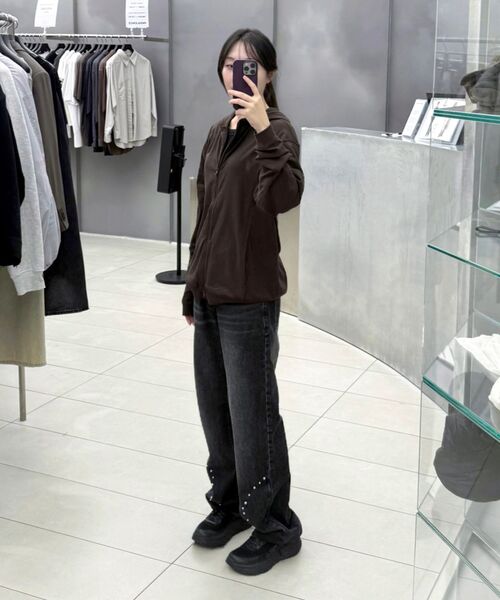 INSILENCE WOMEN(インサイレンスウーマン)の「カービングスタッドデニム ブラック(デニムパンツ・レディース・その他・X-SMALL/SMALL/MEDIUM/LARGE)」の13枚目の写真
