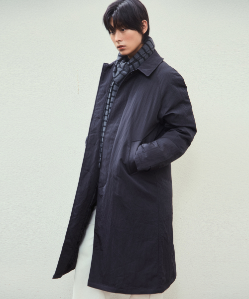 WEDNESDAY OASIS（ウェンズデーオアシス）の「[アトリエエディション] マックトレンチパディングコート_BLACK(WC25-OT04)（ダウンジャケット/コート・メンズ・ブラック・MEDIUM/LARGE）」の2枚目の写真