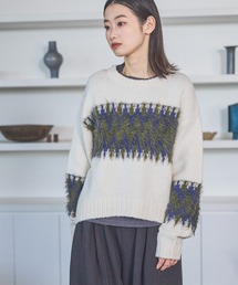 LAKOLE | ノルディック風柄ニットプルオーバー / 611793(ニット/セーター)