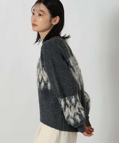 LAKOLE(ラコレ)の「ノルディック風柄ニットプルオーバー / 611793(ニット/セーター・レディース・アイボリー/ブラウン/チャコール・FREE)」の17枚目の写真