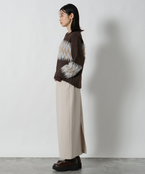 LAKOLE(ラコレ)の「ノルディック風柄ニットプルオーバー / 611793(ニット/セーター・レディース・アイボリー/ブラウン/チャコール・FREE)」の21枚目の写真