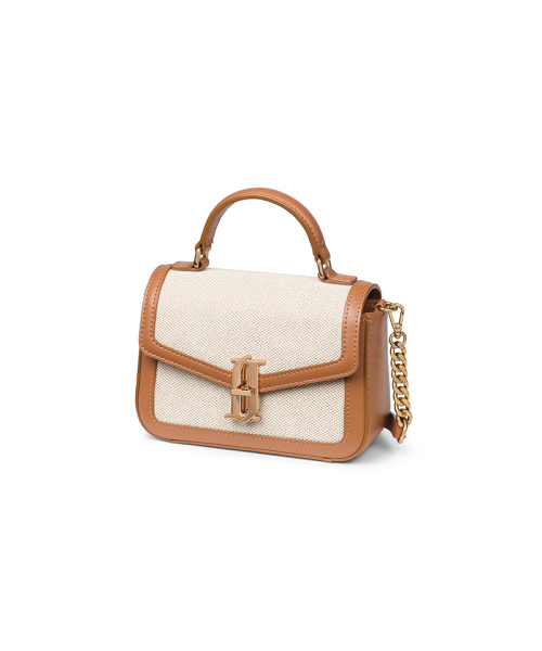 JESTINA(ジェイエスティナ)の「ジョエルファリン キャンバス ミニサッチェル TA (JHNCHD3BF862TA270)(トートバッグ・レディース・タン・FREE)」の4枚目の写真