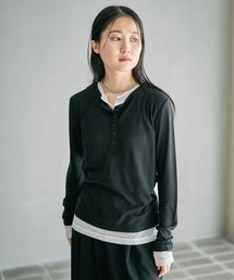 LEPSIM | レイヤードヘンリーネックLS　626985(Tシャツ/カットソー)