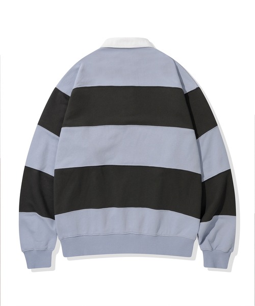codegraphy(コードグラフィー)の「Small Square Logo Stripe Rugby Man-to-Man CBEWUTL030(Tシャツ/カットソー・メンズ・バーガンディー/ブルー/オリーブ・SMALL/MEDIUM/LARGE)」の11枚目の写真