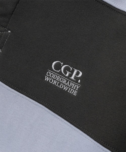 codegraphy(コードグラフィー)の「Small Square Logo Stripe Rugby Man-to-Man CBEWUTL030(Tシャツ/カットソー・メンズ・バーガンディー/ブルー/オリーブ・SMALL/MEDIUM/LARGE)」の13枚目の写真