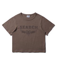 GRANCY】Rhinestone Crack Dirty Half-sleeve T-Shirt / ライン 