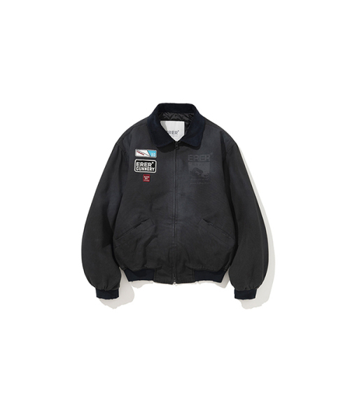 ERER（エルエル）の「[UN] メカニックヴィンテージジャケット チャコール（ブルゾン・レディース・チャコール・2/3/4/5）」の6枚目の写真