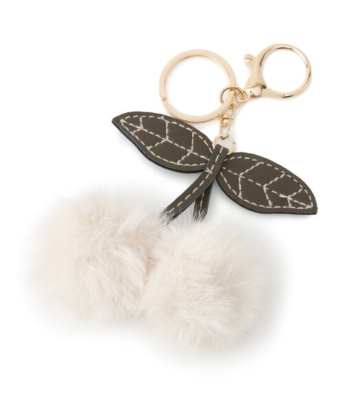 SHOO・LA・RUE（シューラルー）の「チェリーストラップ（チャーム・レディース・ブラック/ライトベージュ/レッド系1・00）」の2枚目の写真