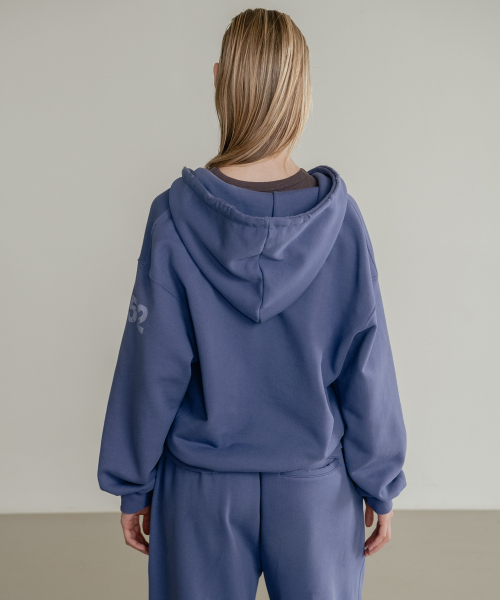 SSIN AND LEE（シンアンドリー）の「(W) ラスティコットンスウェットフードTシャツブルー（パーカー・レディース・その他・F）」の3枚目の写真