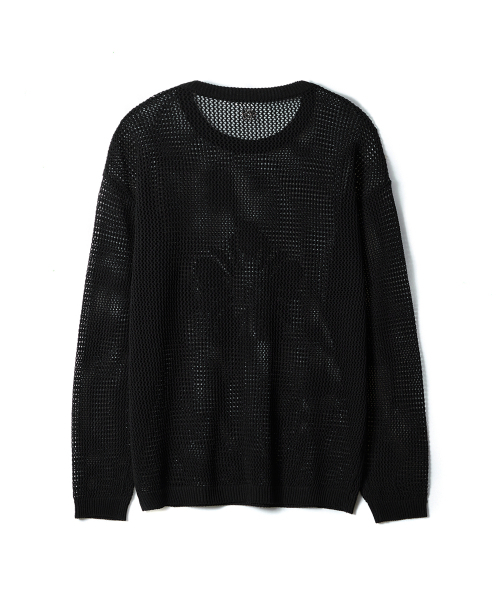 ULKIN（ウルキン）の「[ランウェイ] エンドレス クロシェ ニットウェア プルオーバー_ブラック（ニット/セーター・メンズ・ブラック・FREE）」の7枚目の写真