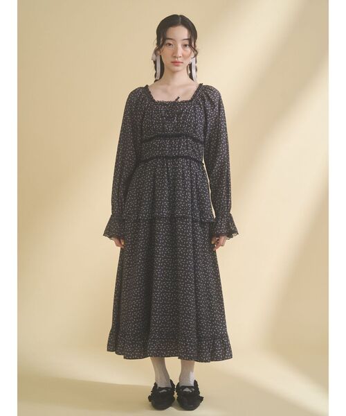 merry jenny（メリージェニー）の「フリルデコラティブバレエシューズ（バレエシューズ・レディース・ピンク/ブラック/アイボリー・LARGE/MEDIUM）」の14枚目の写真