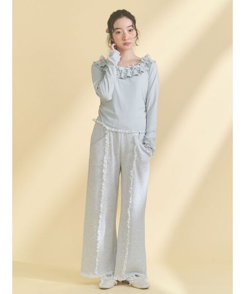 セール】フリルデコラティブバレエシューズ（バレエシューズ）｜merry